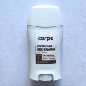 Carpe White Antiperspirant Underarm Lotion Deodorant Sandalwood NEW